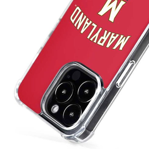 University of Maryland Collegiate Text Red iPhone 16 Pro MagSafe Case